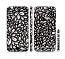The Black Floral Sprout Sectioned Skin Series for the Apple iPhone 6s Plus