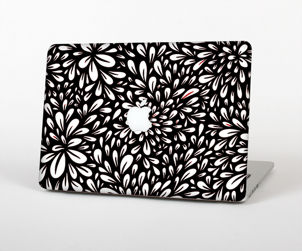 The Black Floral Sprout Skin Set for the Apple MacBook Air 11"