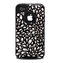 The Black Floral Sprout Skin for the iPhone 4-4s OtterBox Commuter Case