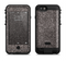 The Black Glitter Ultra Metallic Apple iPhone 6/6s LifeProof Fre POWER Case Skin Set
