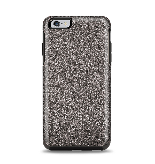 The Black Glitter Ultra Metallic Apple iPhone 6 Plus Otterbox Symmetry Case Skin Set