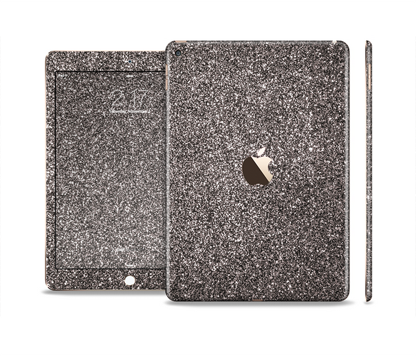 The Black Glitter Ultra Metallic Skin Set for the Apple iPad Air 2