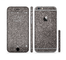 The Black Glitter Ultra Metallic Sectioned Skin Series for the Apple iPhone 6s Plus