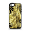 The Black & Gold Grunge Leaf Surface Apple iPhone 5-5s Otterbox Symmetry Case Skin Set