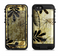 The Black & Gold Grunge Leaf Surface Apple iPhone 6/6s LifeProof Fre POWER Case Skin Set
