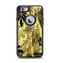 The Black & Gold Grunge Leaf Surface Apple iPhone 6 Otterbox Defender Case Skin Set