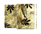 The Black & Gold Grunge Leaf Surface Skin Set for the Apple iPad Air 2