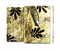 The Black & Gold Grunge Leaf Surface Full Body Skin Set for the Apple iPad Mini 2