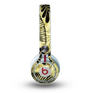 The Black & Gold Grunge Leaf Surface Skin for the Beats by Dre Mixr Headphones
