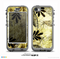The Black & Gold Grunge Leaf Surface Skin for the iPhone 5c nüüd LifeProof Case