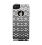 The Black Gradient Layered Chevron Apple iPhone 5-5s Otterbox Commuter Case Skin Set
