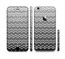 The Black Gradient Layered Chevron Sectioned Skin Series for the Apple iPhone 6s Plus