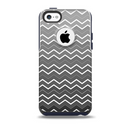 The Black Gradient Layered Chevron Skin for the iPhone 5c OtterBox Commuter Case