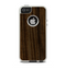 The Black Grained Walnut Wood Apple iPhone 5-5s Otterbox Commuter Case Skin Set