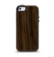 The Black Grained Walnut Wood Apple iPhone 5-5s Otterbox Symmetry Case Skin Set