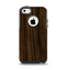 The Black Grained Walnut Wood Apple iPhone 5c Otterbox Commuter Case Skin Set
