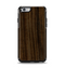 The Black Grained Walnut Wood Apple iPhone 6 Otterbox Symmetry Case Skin Set