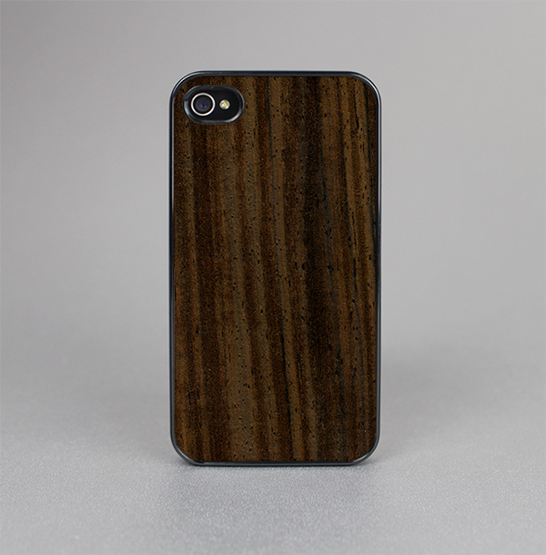 The Black Grained Walnut Wood Skin-Sert for the Apple iPhone 4-4s Skin-Sert Case