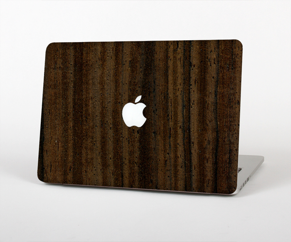The Black Grained Walnut Wood Skin Set for the Apple MacBook Pro 15" with Retina Display