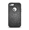 The Black & Gray Dark Lace Floral Apple iPhone 5-5s Otterbox Defender Case Skin Set
