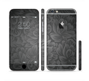 The Black & Gray Dark Lace Floral Sectioned Skin Series for the Apple iPhone 6s Plus