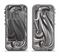 The Black & Gray Monochrome Pattern Apple iPhone 5c LifeProof Nuud Case Skin Set
