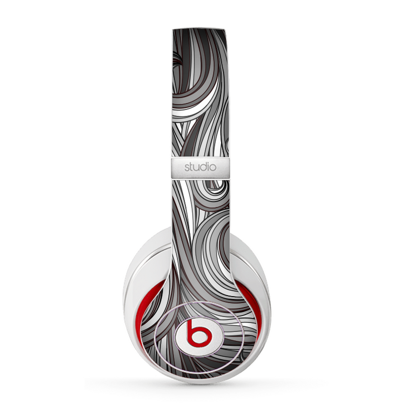 The Black & Gray Monochrome Pattern Skin for the Beats by Dre Studio (2013+ Version) Headphones