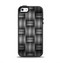 The Black & Gray Woven HD Pattern Apple iPhone 5-5s Otterbox Symmetry Case Skin Set