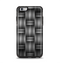 The Black & Gray Woven HD Pattern Apple iPhone 6 Plus Otterbox Symmetry Case Skin Set