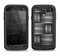 The Black & Gray Woven HD Pattern Samsung Galaxy S4 LifeProof Nuud Case Skin Set