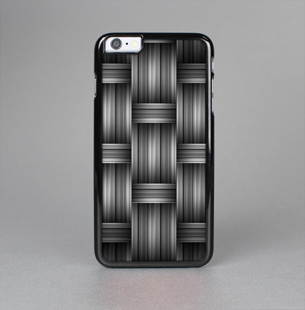 The Black & Gray Woven HD Pattern Skin-Sert Case for the Apple iPhone 6