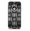 The Black & Gray Woven HD Pattern Skin For The iPhone 5-5s Otterbox Commuter Case