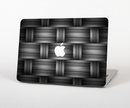 The Black & Gray Woven HD Pattern Skin for the Apple MacBook Pro 15"