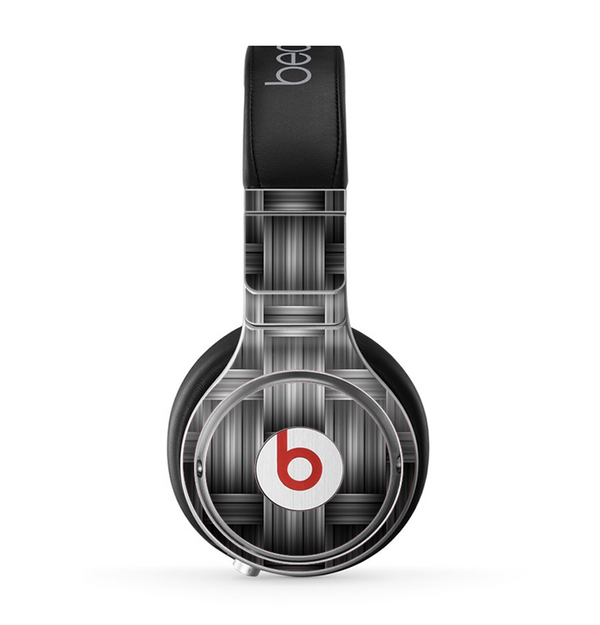 The Black & Gray Woven HD Pattern Skin for the Beats by Dre Pro Headphones