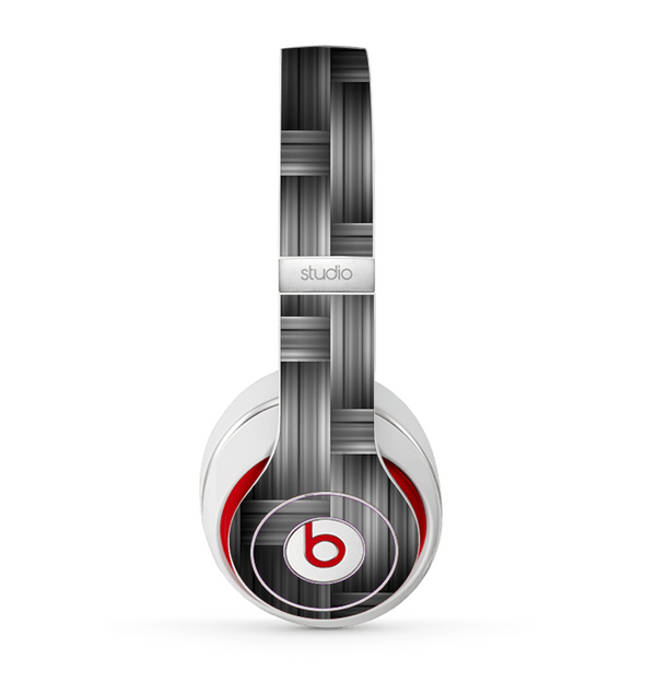 The Black & Gray Woven HD Pattern Skin for the Beats by Dre Studio (2013+ Version) Headphones