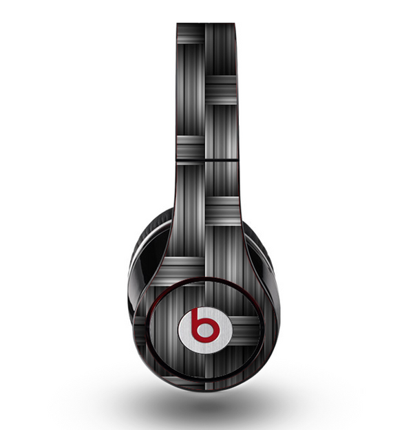 The Black & Gray Woven HD Pattern Skin for the Original Beats by Dre Studio Headphones