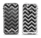The Black Grayscale Layered Chevron Apple iPhone 5-5s LifeProof Fre Case Skin Set