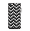 The Black Grayscale Layered Chevron Apple iPhone 6 Plus Otterbox Symmetry Case Skin Set