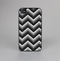 The Black Grayscale Layered Chevron Skin-Sert for the Apple iPhone 4-4s Skin-Sert Case