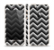 The Black Grayscale Layered Chevron Skin Set for the Apple iPhone 5s