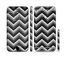 The Black Grayscale Layered Chevron Sectioned Skin Series for the Apple iPhone 6s Plus