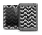 The Black Grayscale Layered Chevron Apple iPad Mini LifeProof Fre Case Skin Set