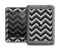 The Black Grayscale Layered Chevron Apple iPad Mini LifeProof Nuud Case Skin Set