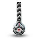 The Black Grayscale Layered Chevron Skin for the Beats by Dre Mixr Headphones