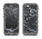 The Black Lace Texture Apple iPhone 5c LifeProof Nuud Case Skin Set