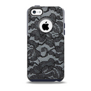 The Black Lace Texture Skin for the iPhone 5c OtterBox Commuter Case