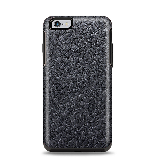 The Black Leather Apple iPhone 6 Plus Otterbox Symmetry Case Skin Set