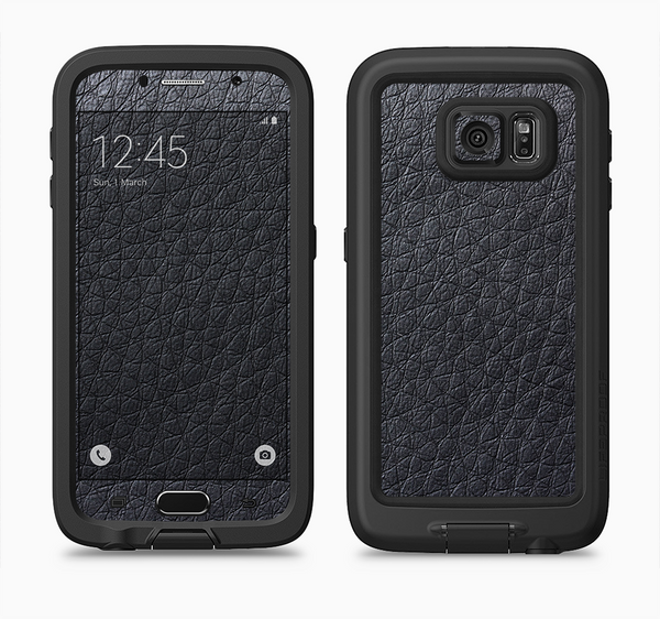 The Black Leather Full Body Samsung Galaxy S6 LifeProof Fre Case Skin Kit
