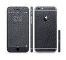 The Black Leather Sectioned Skin Series for the Apple iPhone 6s Plus