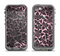 The Black & Pink Floral Design Pattern V2 Apple iPhone 5c LifeProof Fre Case Skin Set